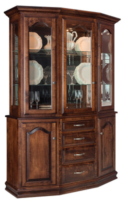 Cantilever - Amish Solid Wood 4 Door Dining Hutch