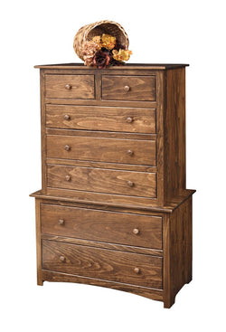 Farmhouse - Amish Shaker 7 Drawer Chest of Drawers