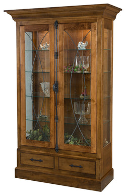 Amish Victoria Display Curio Cabinet