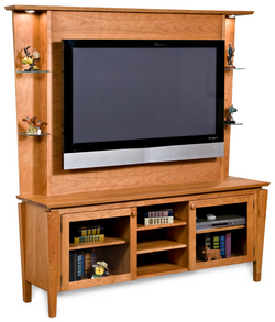 Corydon - Amish Mid Century Modern Entertainment Center