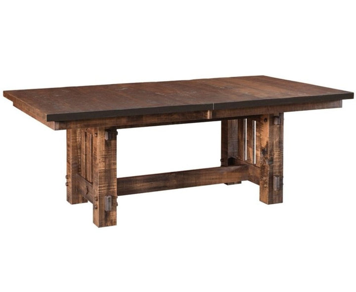 Dallas - Amish Rough Sawn Trestle Table