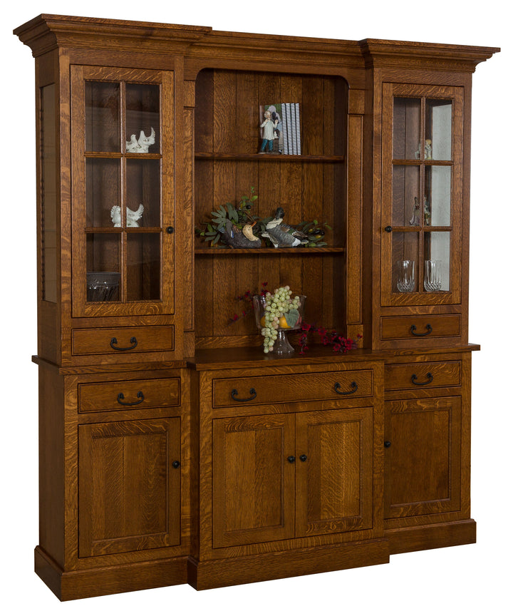 Reagan - Amish 4 Door Bookcase / Hutch